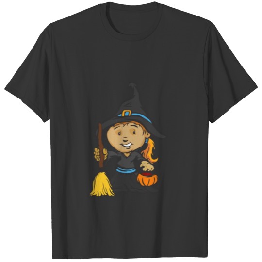 Little Witch Halloween Girl T Shirts