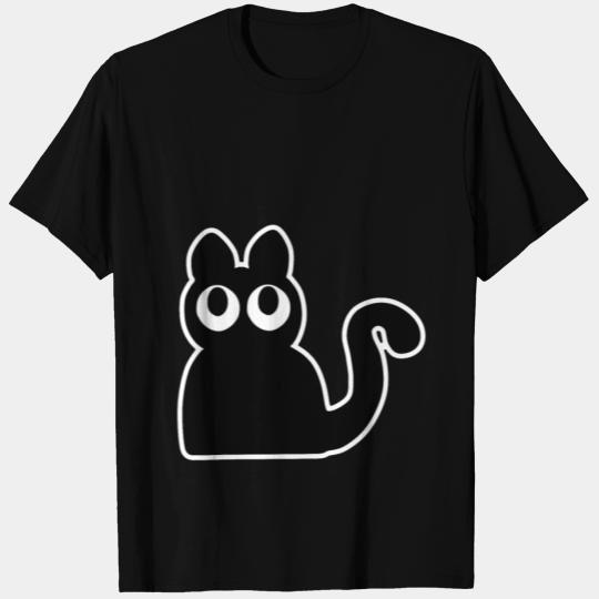 Creepy Black Cat maine coon tomcat gift halloween T Shirts