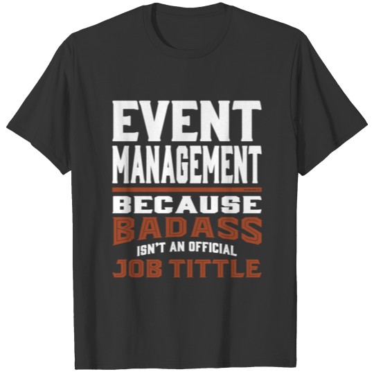 Event Management T-shirt