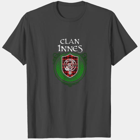Innes Surname Scottish Clan Tartan Crest Badge T Shirts