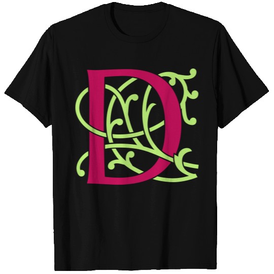 DIY FlexColor™ Monogram D • A4-2 – 2 Colors T Shirts