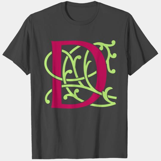 DIY FlexColor™ Monogram D • A4-2 – 2 Colors T Shirts