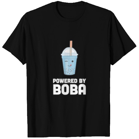 Powered By Boba - Bubble Tea Boba T Shirts Cute