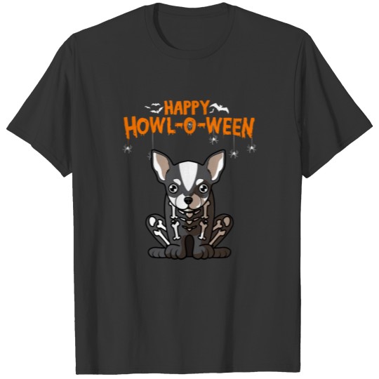 Happy Howl-o-ween Chihuahua Dracula Vampire Dog Co T Shirts