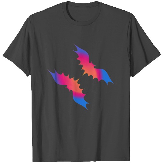 Halloween flying bats colorful T Shirts