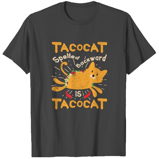 Tacocat Spelled Backwards Cinco de Mayo Cat Taco T Shirts