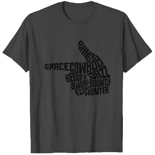 Cow Bebop Typeart T Shirts