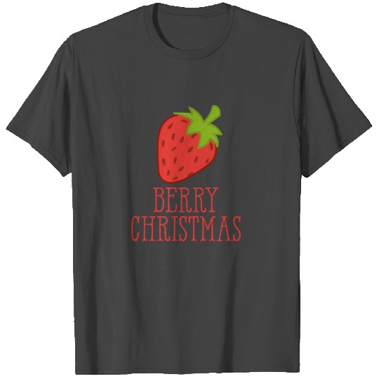 Berry Christmas Funny Strawberry Xmas Holiday Pun T Shirts