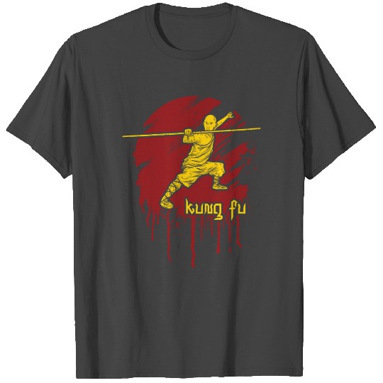 Kung Fu Bo Staff Martial Arts T Shirts