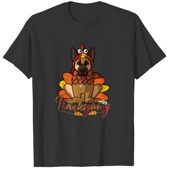 Happy Thanksgiving German Shepherd Dog Turkey Cost T Shirts