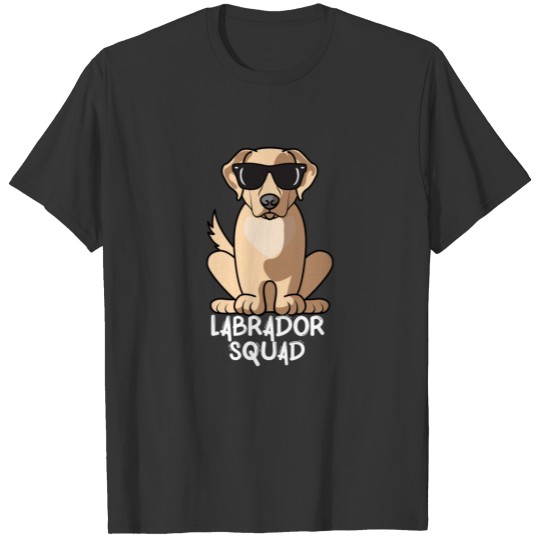 Labrador Retriever Squad With Sunglasses Funny Dog T Shirts
