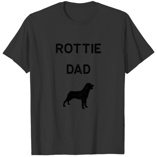 Rottweiler Design Rottie Dad Dark Funny Rottie Gift Cute Dog T Shirts