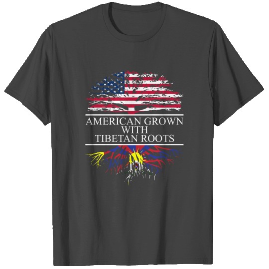 American grown with tibetan roots original T Shirts