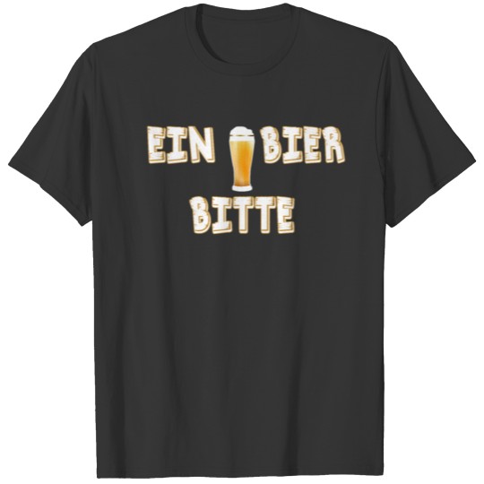One Beer Please Funny German Oktoberfest Beer Festival Design For Beer Lovers And Beer Drinkers T Shirts