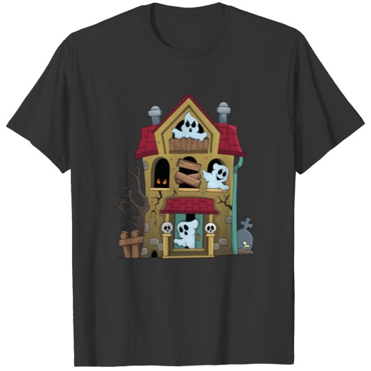 Ghost House Halloween T-shirt