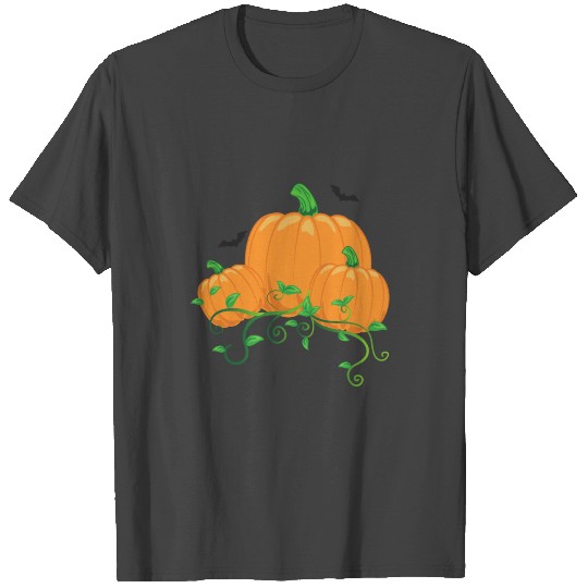 Pumpkin Bat Halloween T Shirts