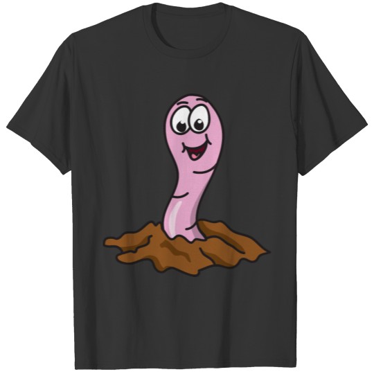 Cool Funny Cute Earthworm T-shirt