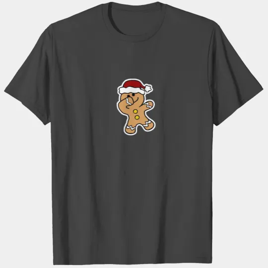 Dabbing Gingerbread Man Funny Christmas Cookies T Shirts