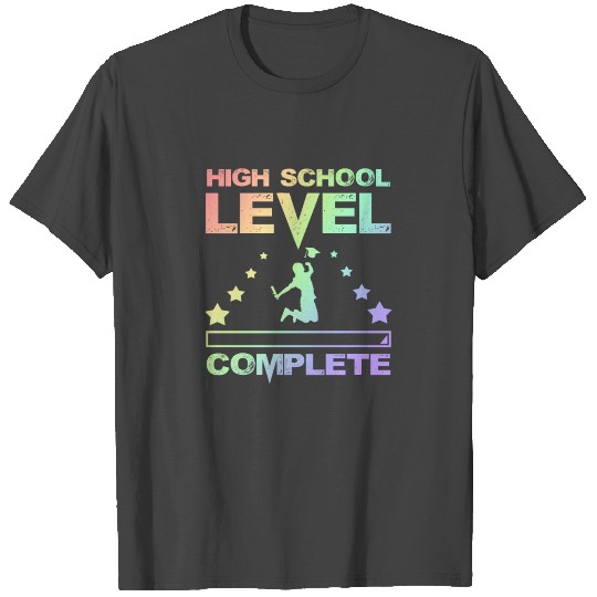 Gamer Fun High School Level Complete Graduation T Shirts