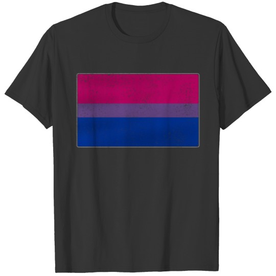 Distressed Bisexual Pride Flag T-shirt