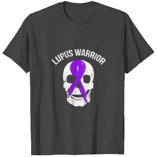 Lupus Warrior Skull Lupus Survivor Awareness Month T Shirts