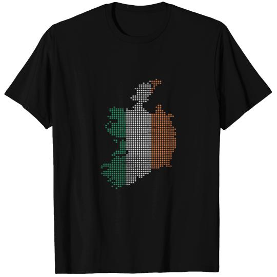 Dotted Map Gift Christmas kids Ireland T Shirts