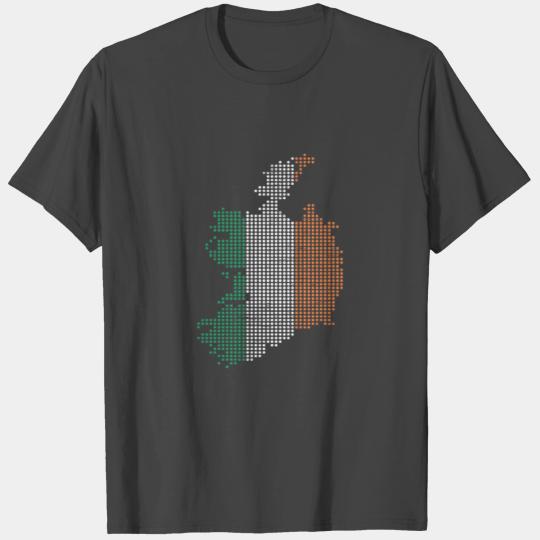 Dotted Map Gift Christmas kids Ireland T Shirts