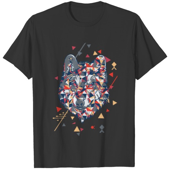 The Mountain Adult Unisex T Shirts - Abstract Wolf
