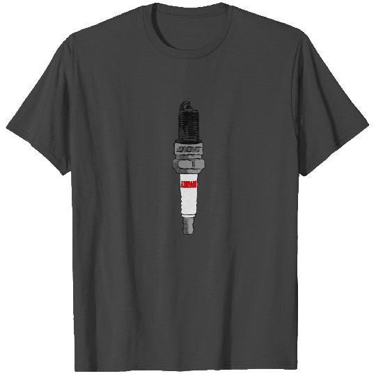 Spark Plug Image Hot Rod Car Parts Tuner Sparky T Shirts