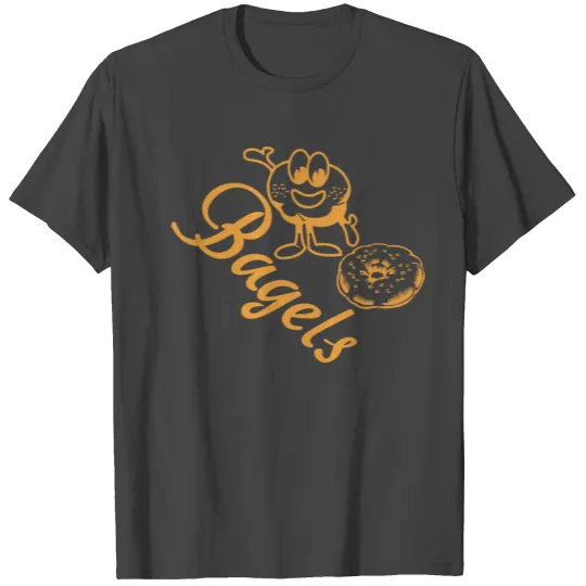 Bagel cream cheese T Shirts design Food & Drink
