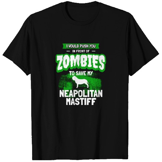 Neapolitan Mastiff Dog Zombie Halloween Gift T Shirts