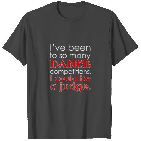 Funny Dance Mom Dad Judge for dark square T Shirts