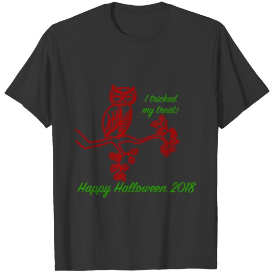 tricky owl 2018 green red prank T Shirts