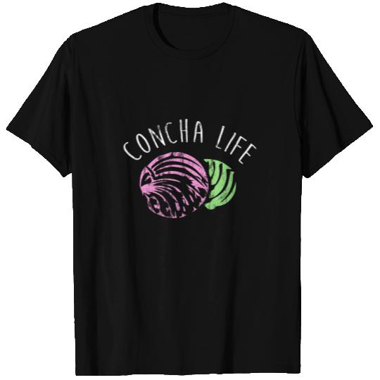 Concha Life Mexican Bread Pan Dulce Party T Shirts