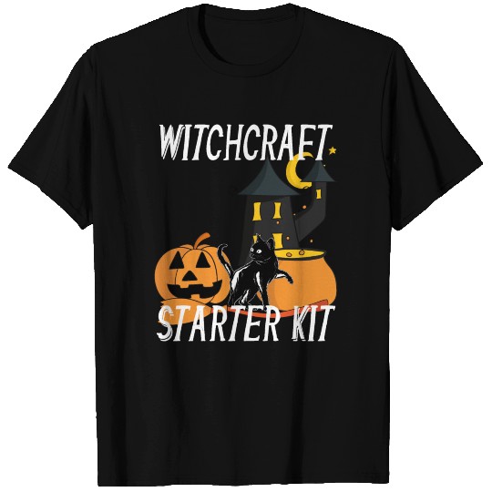 Witchcraft Starter Kit Cat Witch Funny design For T Shirts