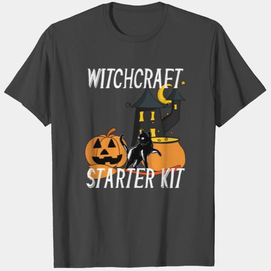 Witchcraft Starter Kit Cat Witch Funny design For T Shirts