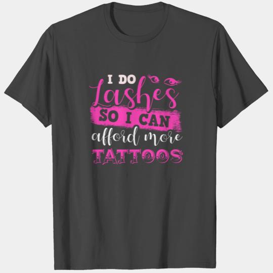 Funny Esthetician Tattooed Eyebrow Eyelash Makeup Artist T Shirts