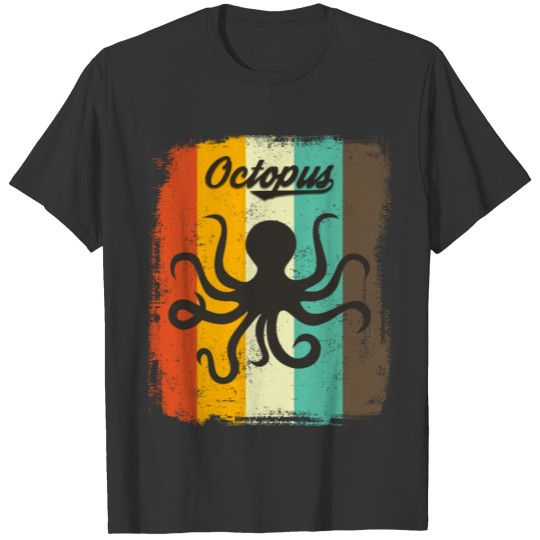 Octopus Retro 70s Vintage Sea Animal Lover Gift T-shirt