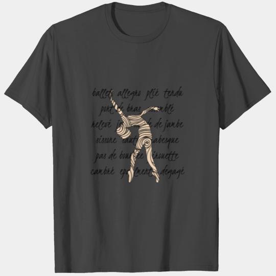 Ballet Terminology Swirls Dance Teacher square T Shirts