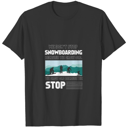 Snowboarding Snow Surfing Funny Gift T-shirt