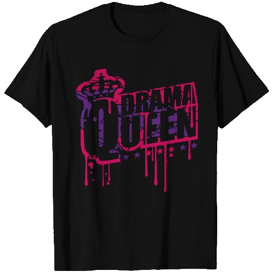 drama queen graffiti stamp drop scratch scratch wo T Shirts