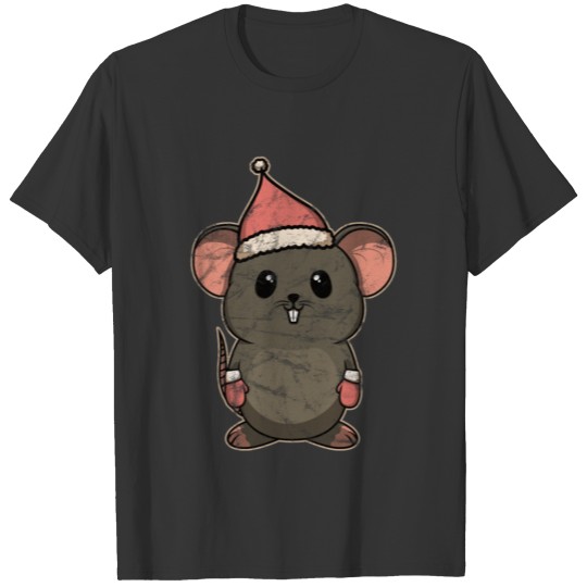 Animal Kid Rat Mouse Vintage Christmas Gift T-shirt