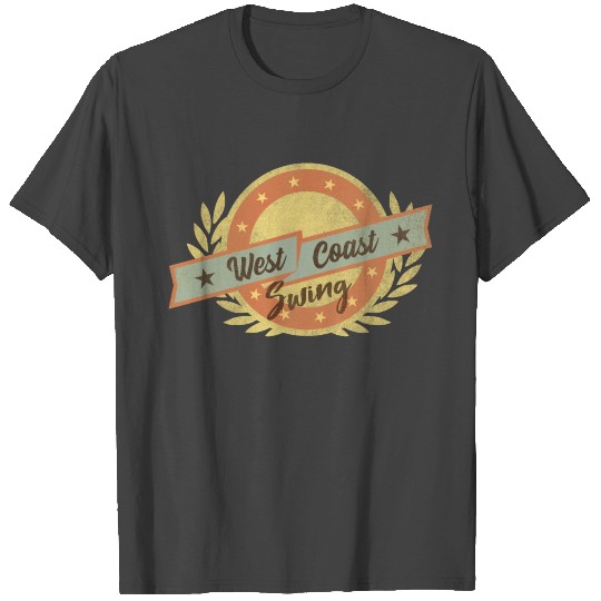 west coast swing wcs swingdance vintage gift T Shirts