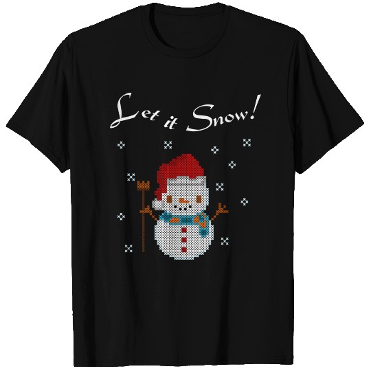 Let It Snow Snowman T Shirts
