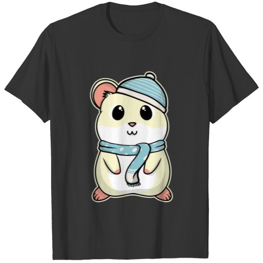 Animal Children Baby Hamster Christmas Winter Gift T-shirt