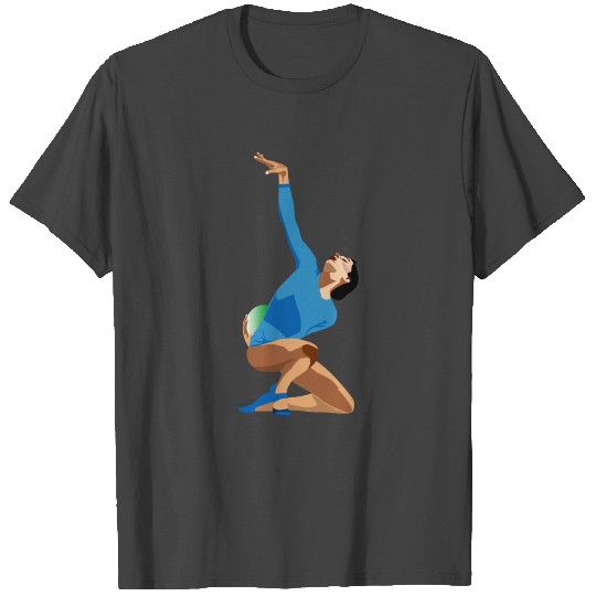 Dance Gymnastic Ballet Women Girls Teens T Shirts