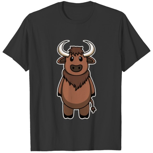 Animal Child Baby Bison Sweet Cute Gift T Shirts