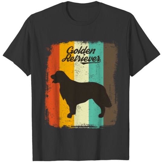 Golden Retriever Retro 70s Vintage Dog Lover Gift T-shirt