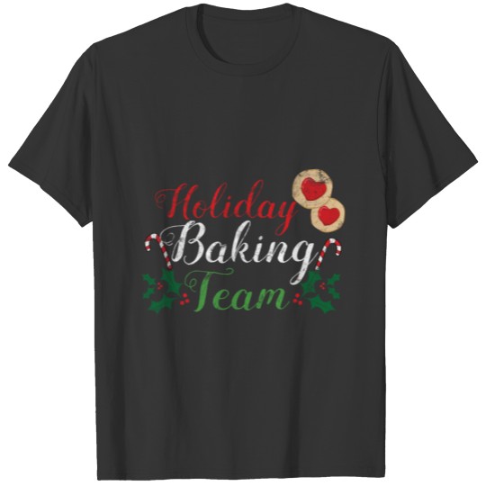 Christmas gift baking team cookies T-shirt