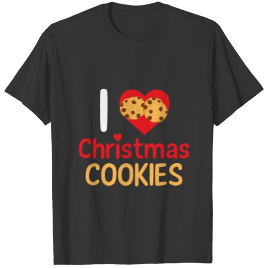Christmas gift Santa cookies T-shirt